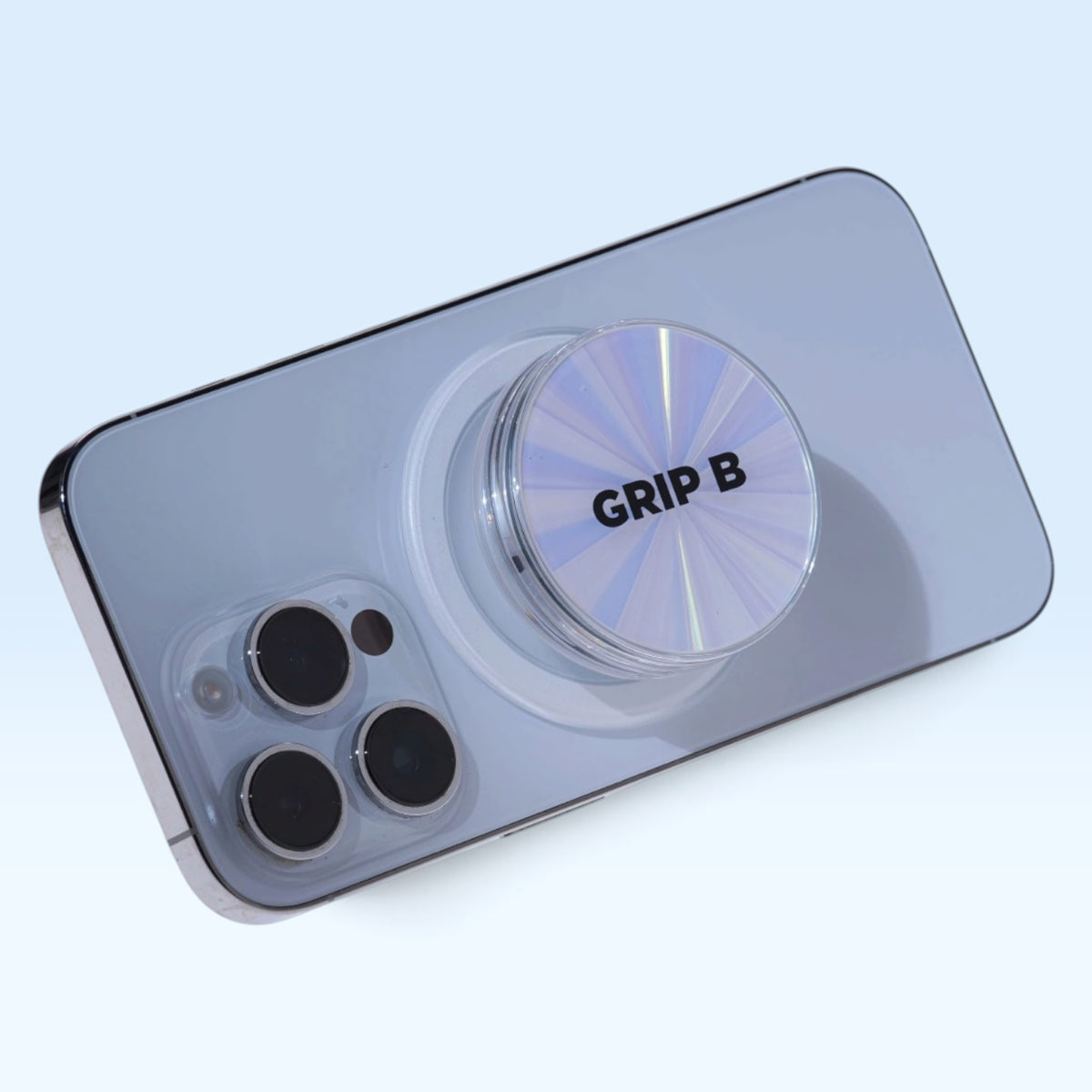 GRIP B VOID 프리즘 / 화이트블루 스마트폰 장착 제품 사진